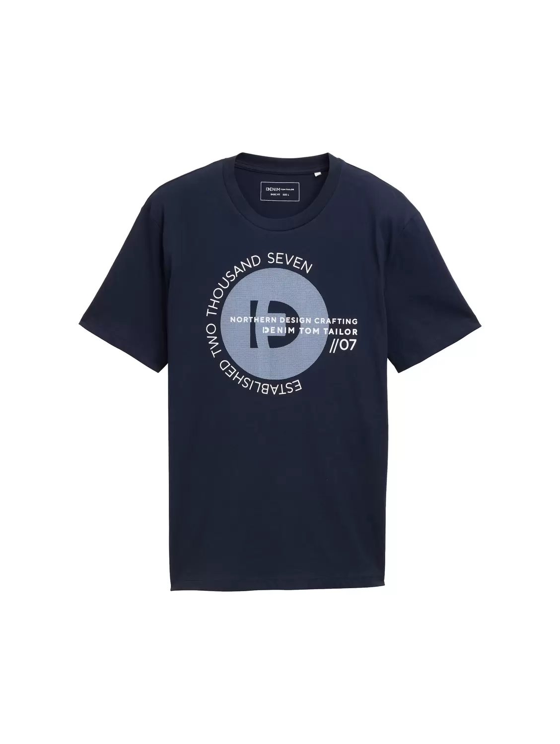 Basic T-Shirt mit Logo-Print
