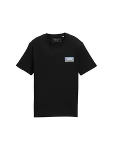 Basic T-Shirt mit Logo-Print