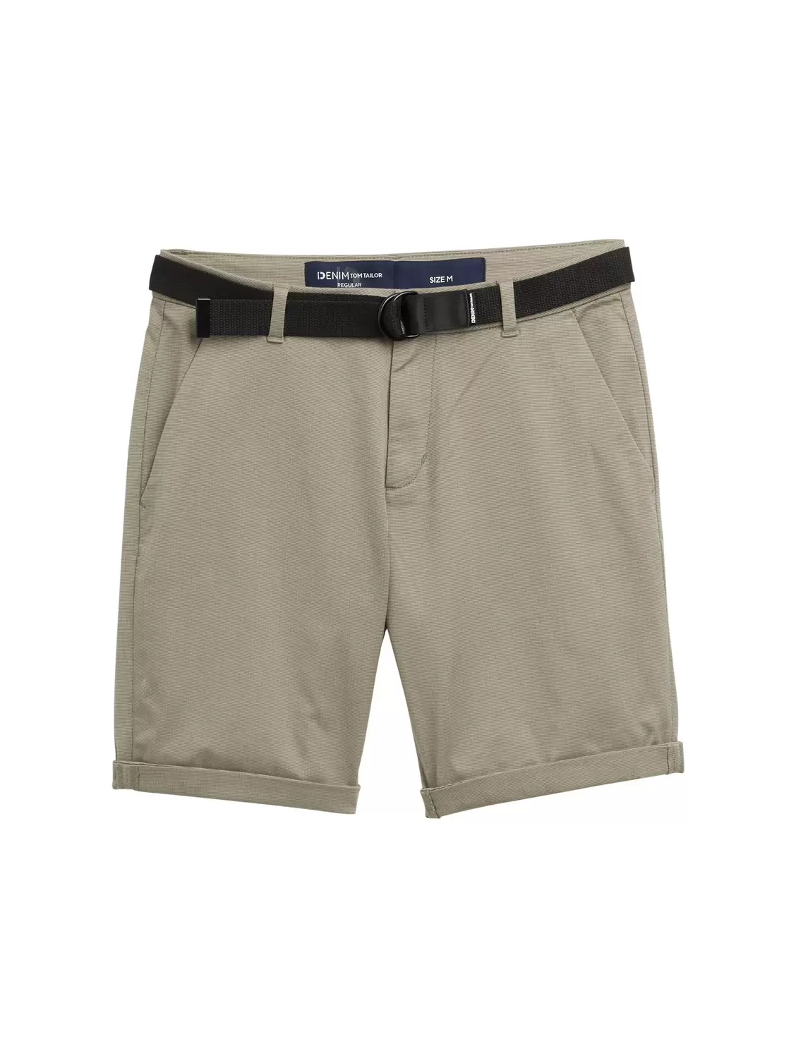 Regular Fit Chino Shorts mit Gürtel