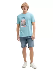 TTPIERS shorts - 10162/mid stone blue grey denim