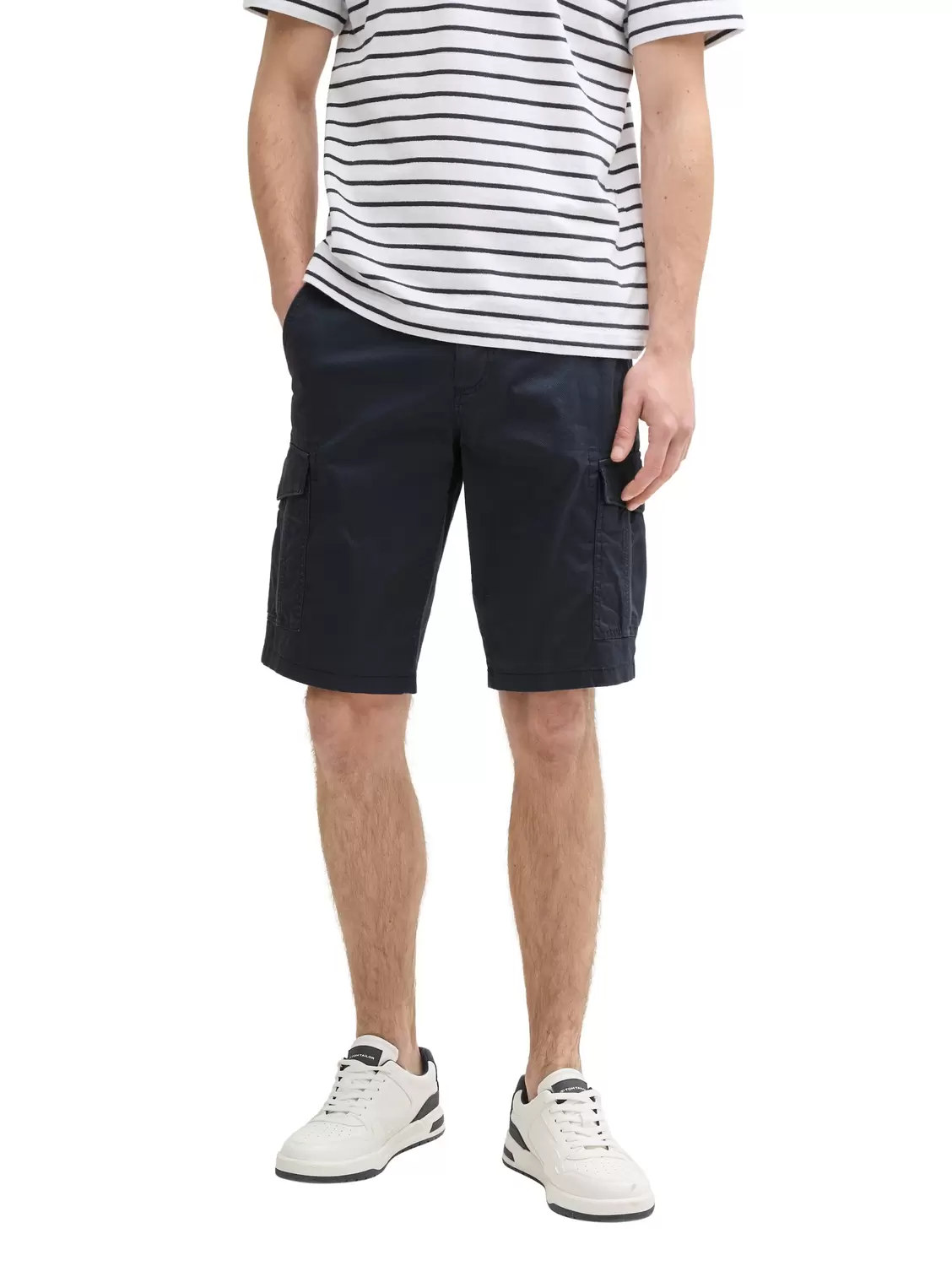 regular printed cargo shorts - 37213/navy triangle