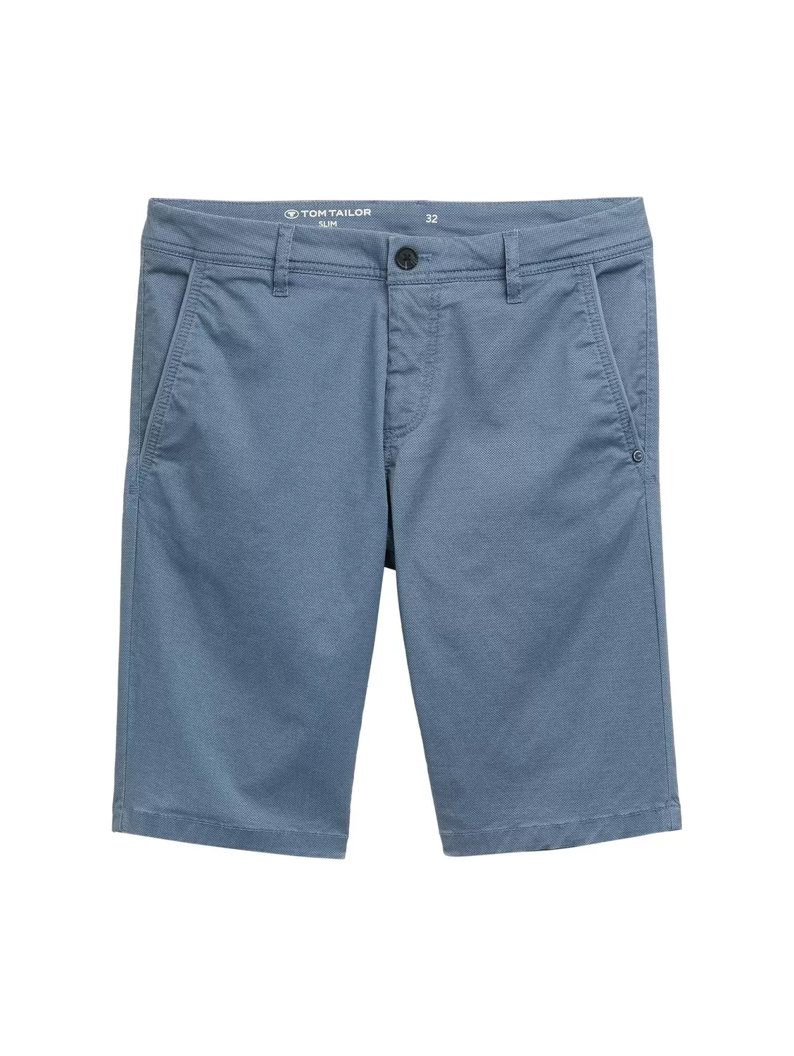 slim printed chino shorts - 37216/blue triangle pr