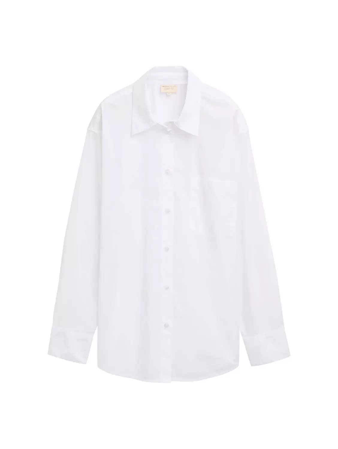 poplin shirt with pocket - 20000/White