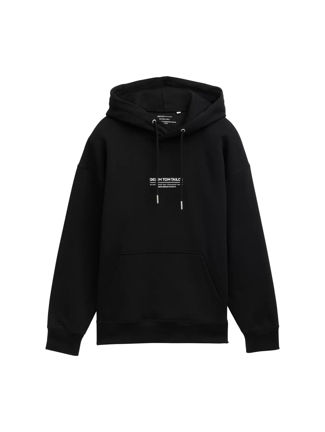 Relaxed Hoodie Sweatshirt mit Logo Print