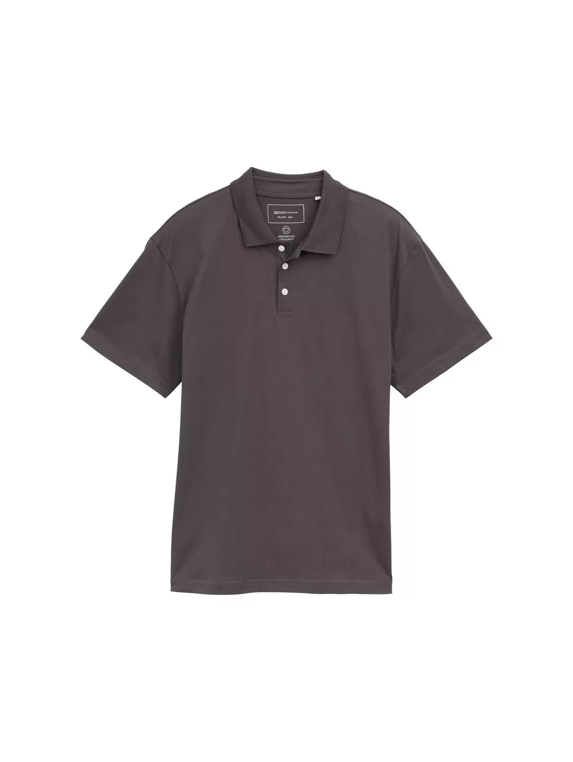 relaxed jersey polo