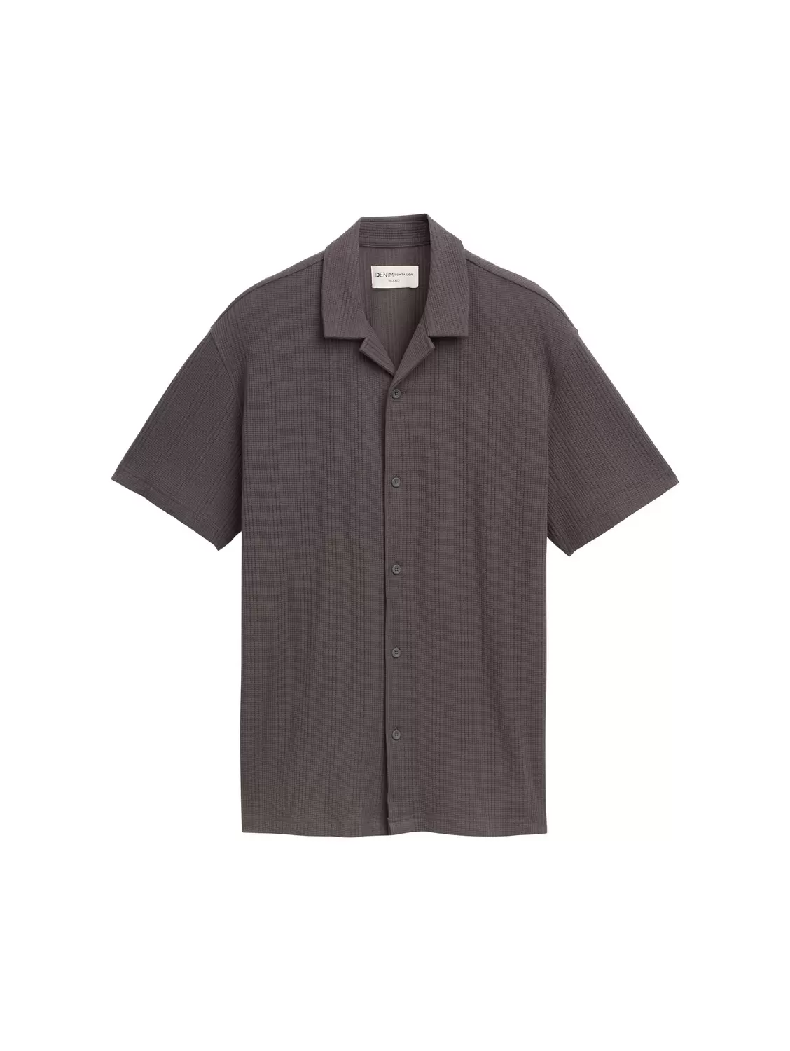 Relaxed Fit Kurzarmhemd mit Struktur