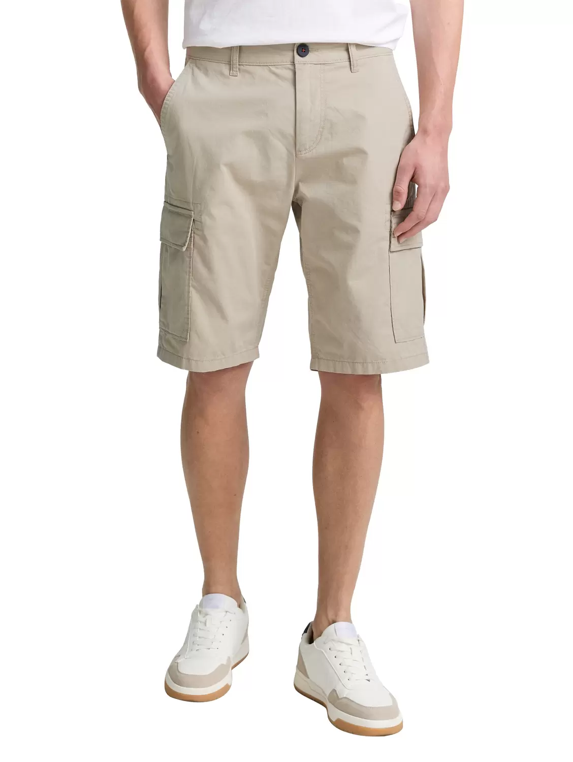 regular washed cargo shorts - 11032/Cashew Beige