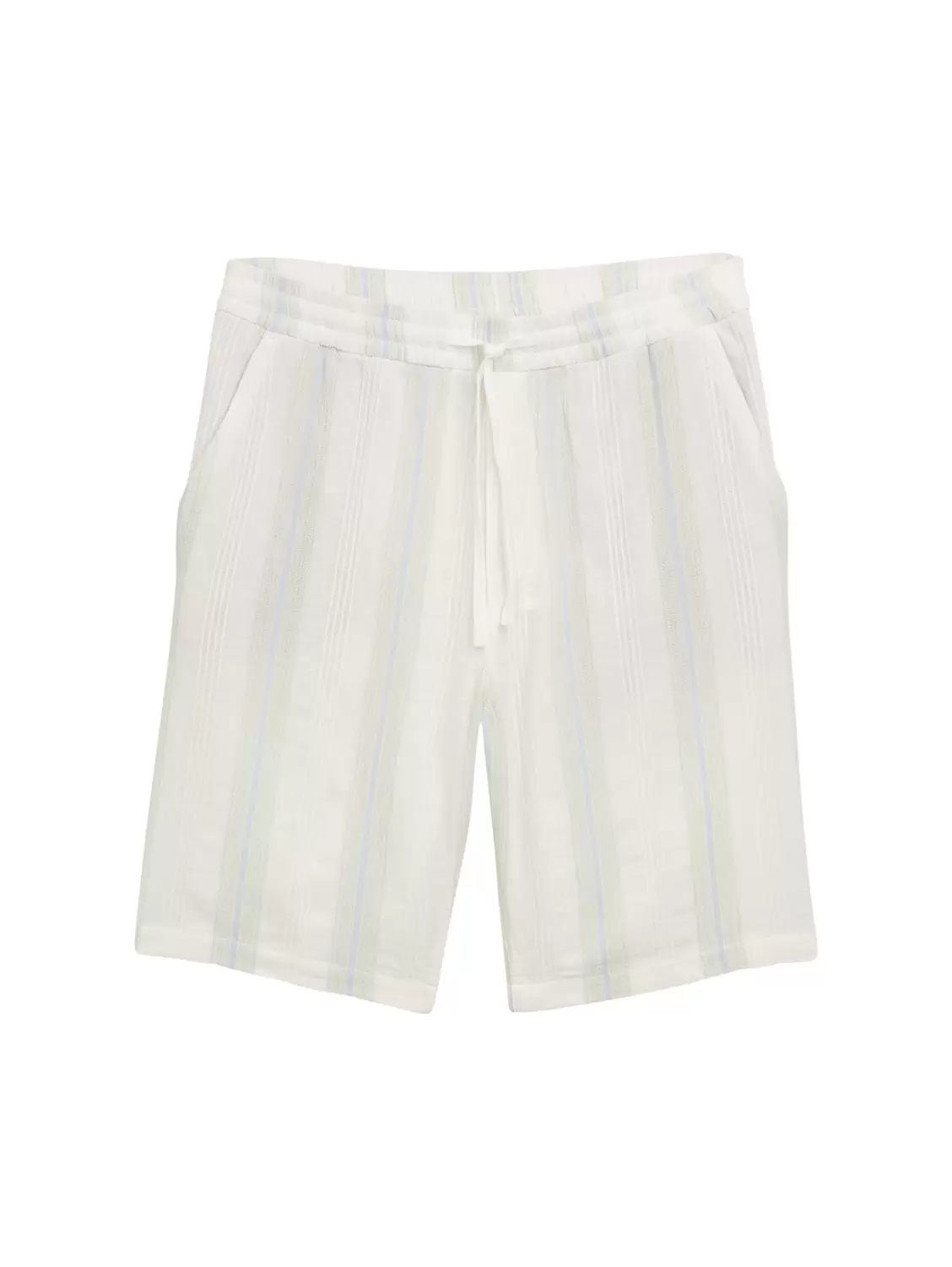 relaxed striped beach shorts