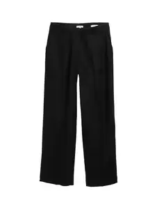 Lea Wide Leg Hose mit Leinenanteil