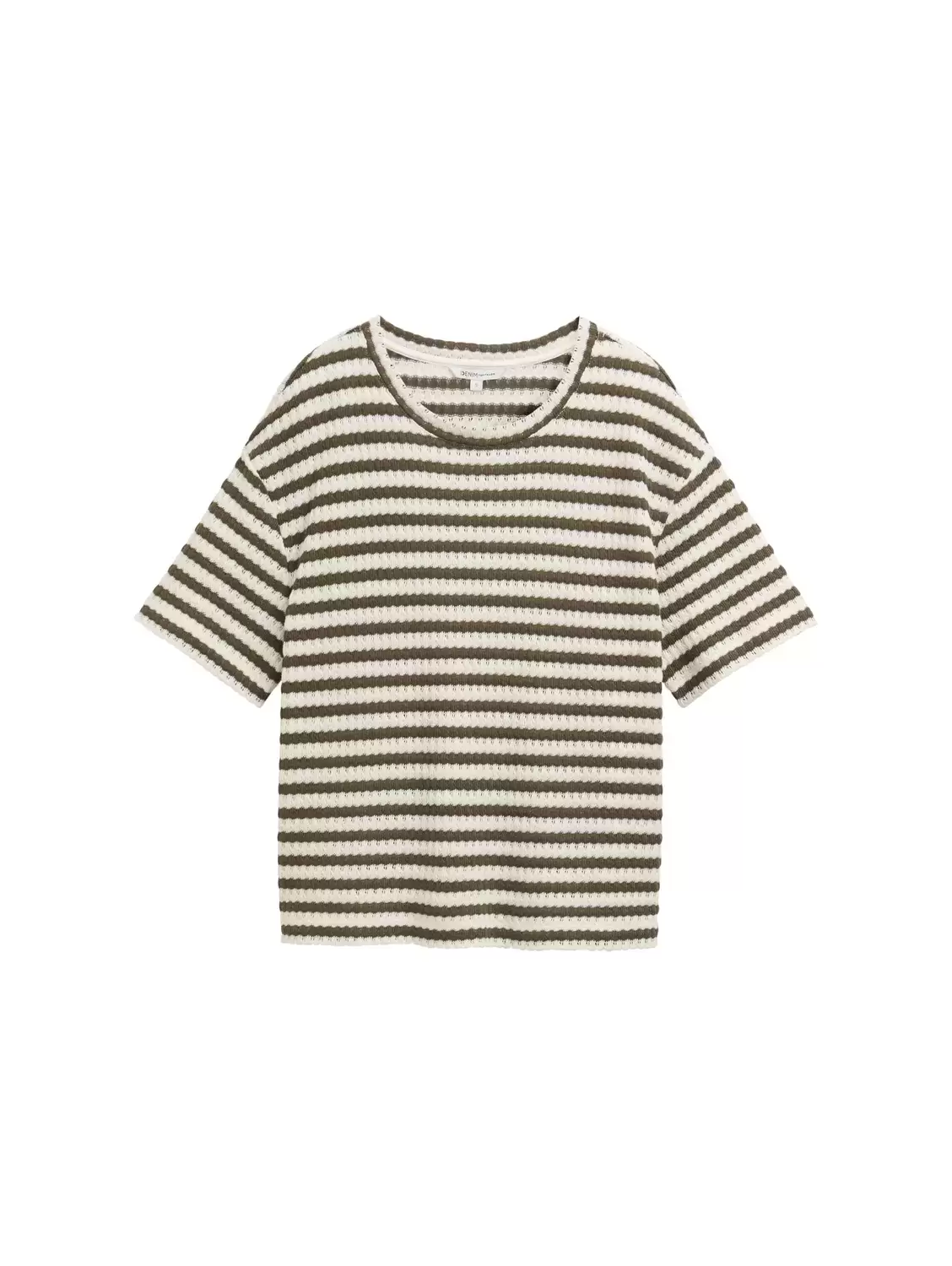 Boxy Fit Sweatshirt mit Streifenmuster