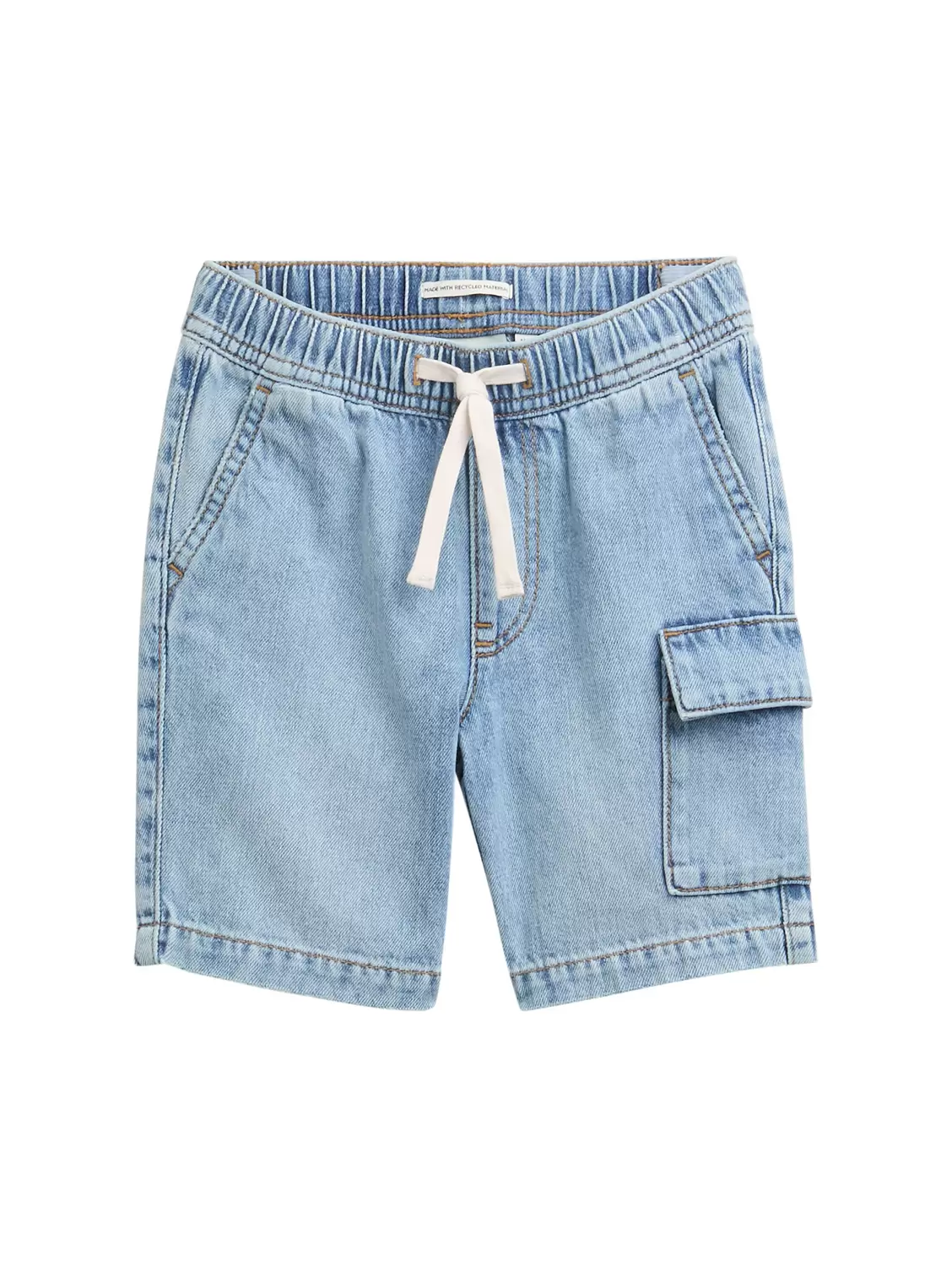 Jeans Shorts mit Kordelzug