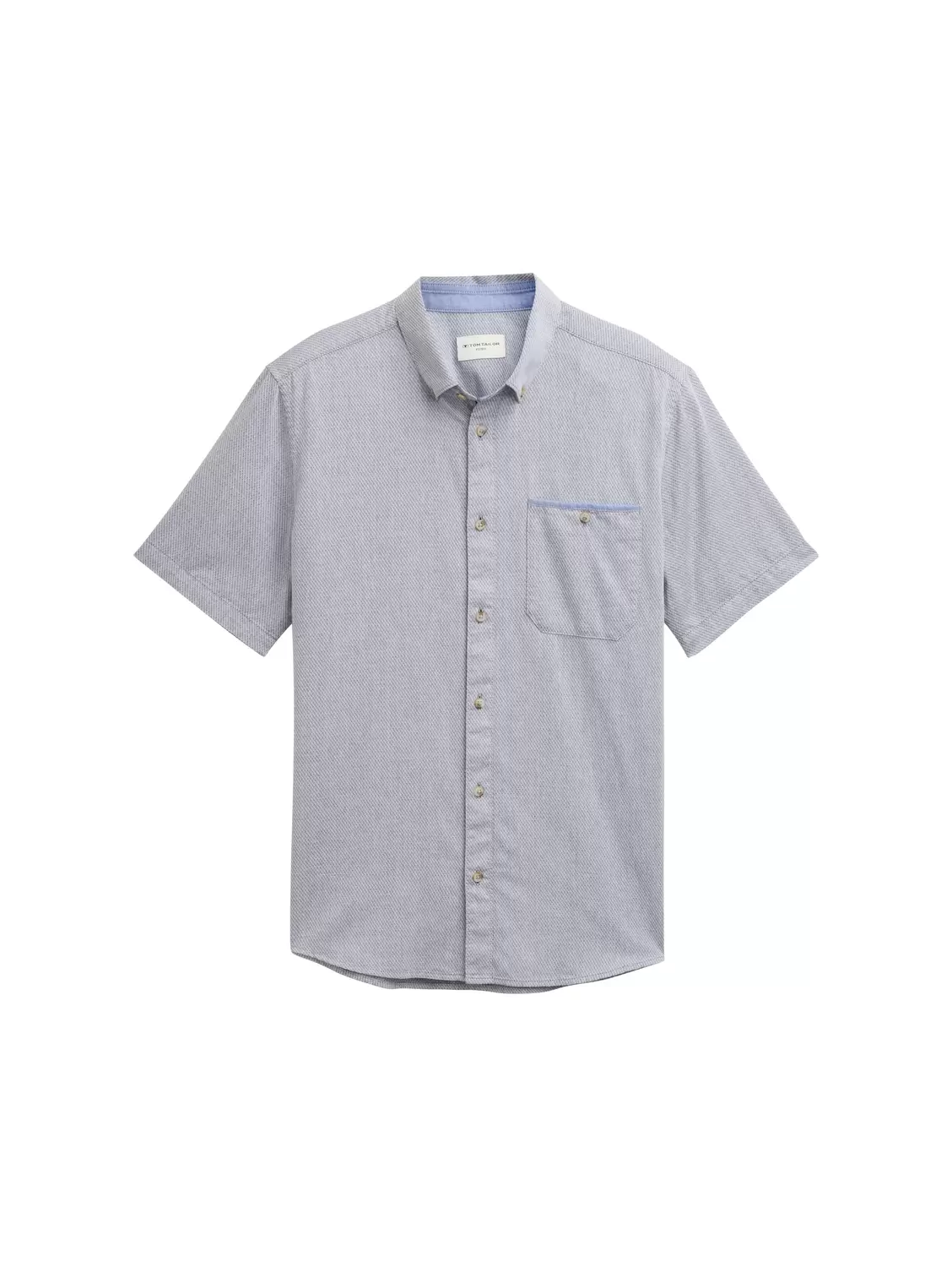 fitted structured slubyarn shirt