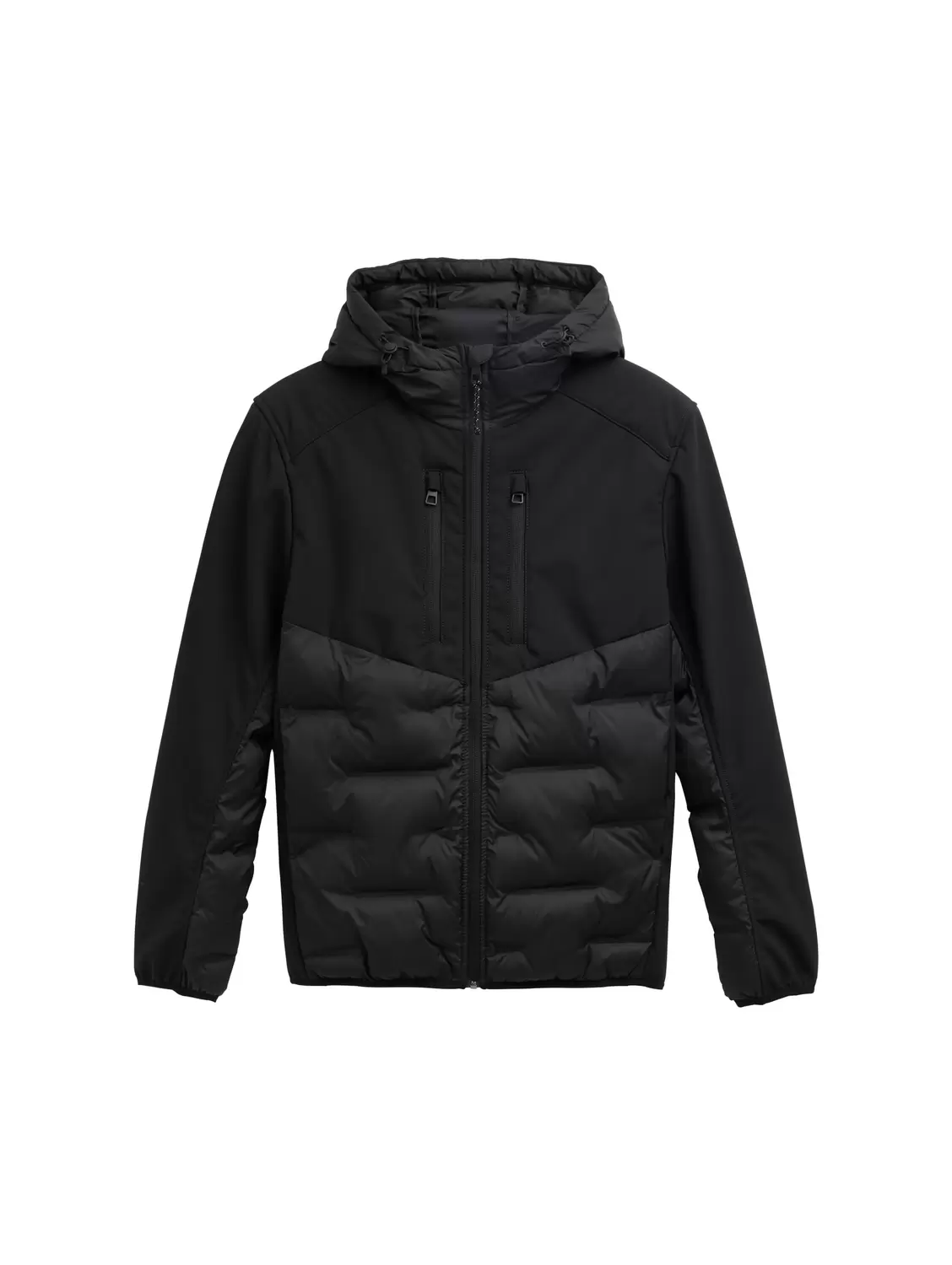 Hybrid Steppjacke mit Kapuze