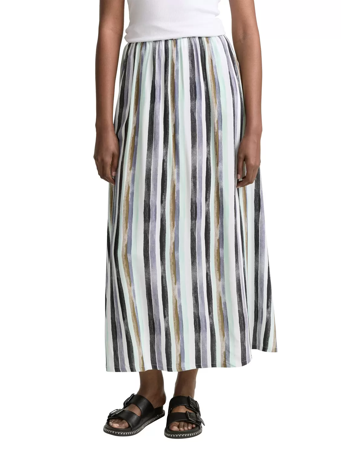 maxi summer skirt - 37994/watercolor stripe