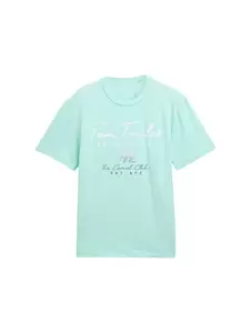 printed t-shirt - 37105/bright mint green