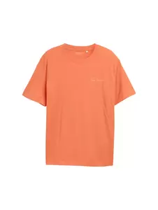 Basic T-Shirt mit kleinem Logo-Print