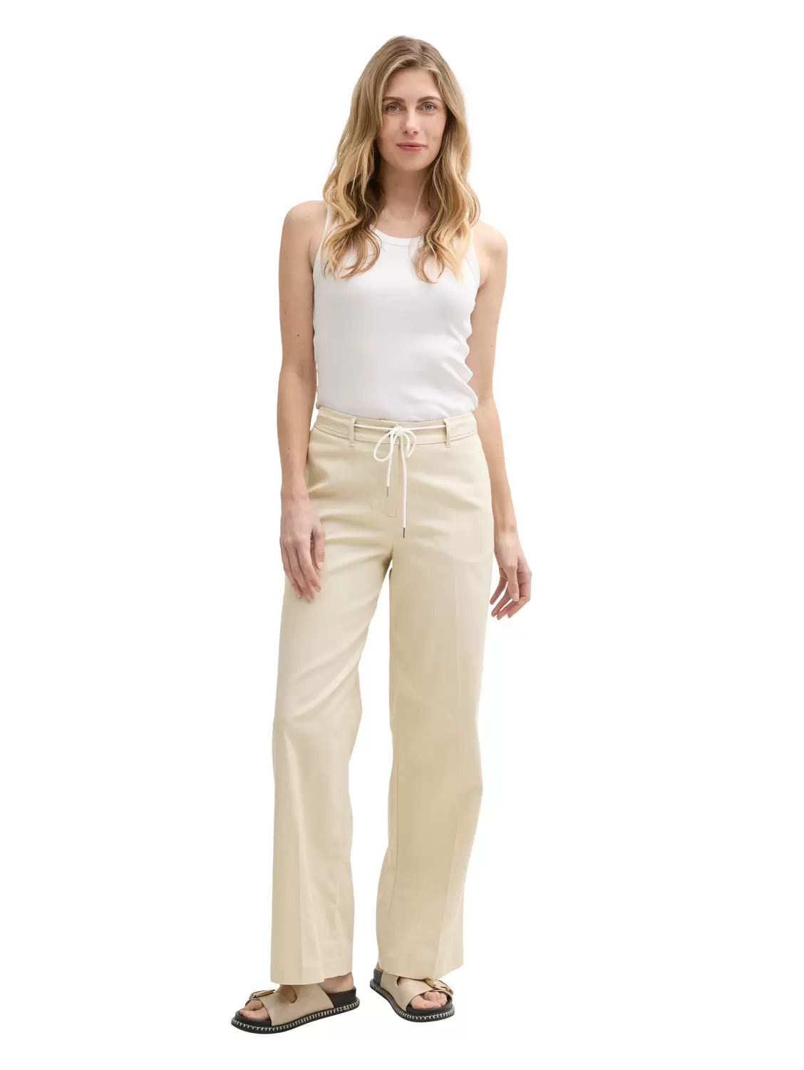 Tom Tailor Lea wide leg - 37762/champagne
