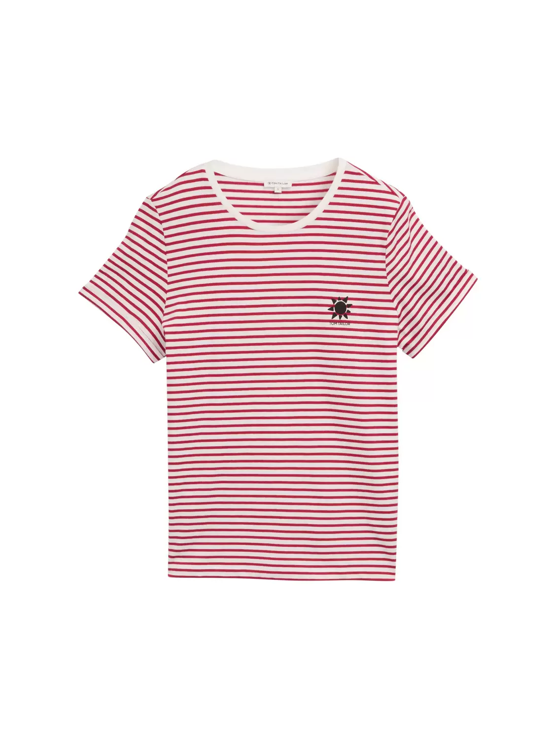 T-shirt stripe crew neck