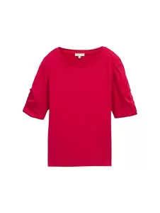 T-Shirt mit Raffärmeln