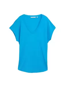 Loose Fit T-Shirt mit V-Ausschnitt