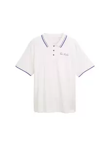 Plus Size - Poloshirt mit Logo-Print aus Baumwolle