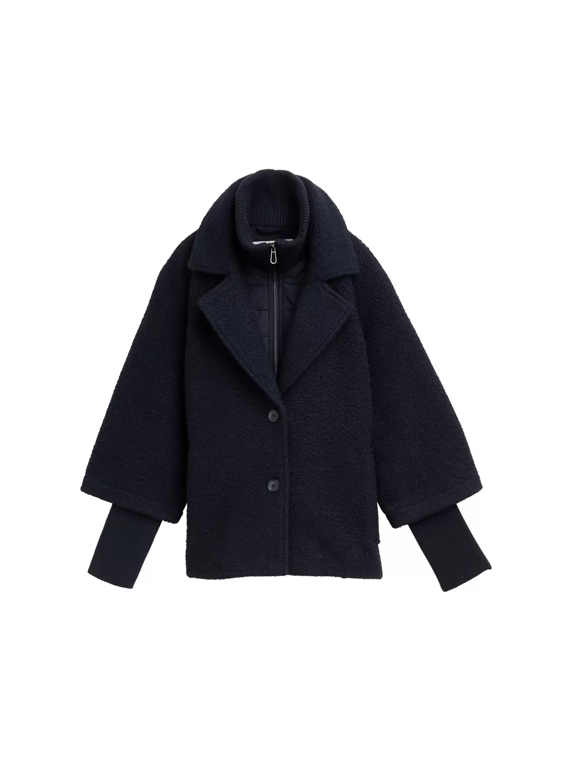 bouclÃ© cape jacket