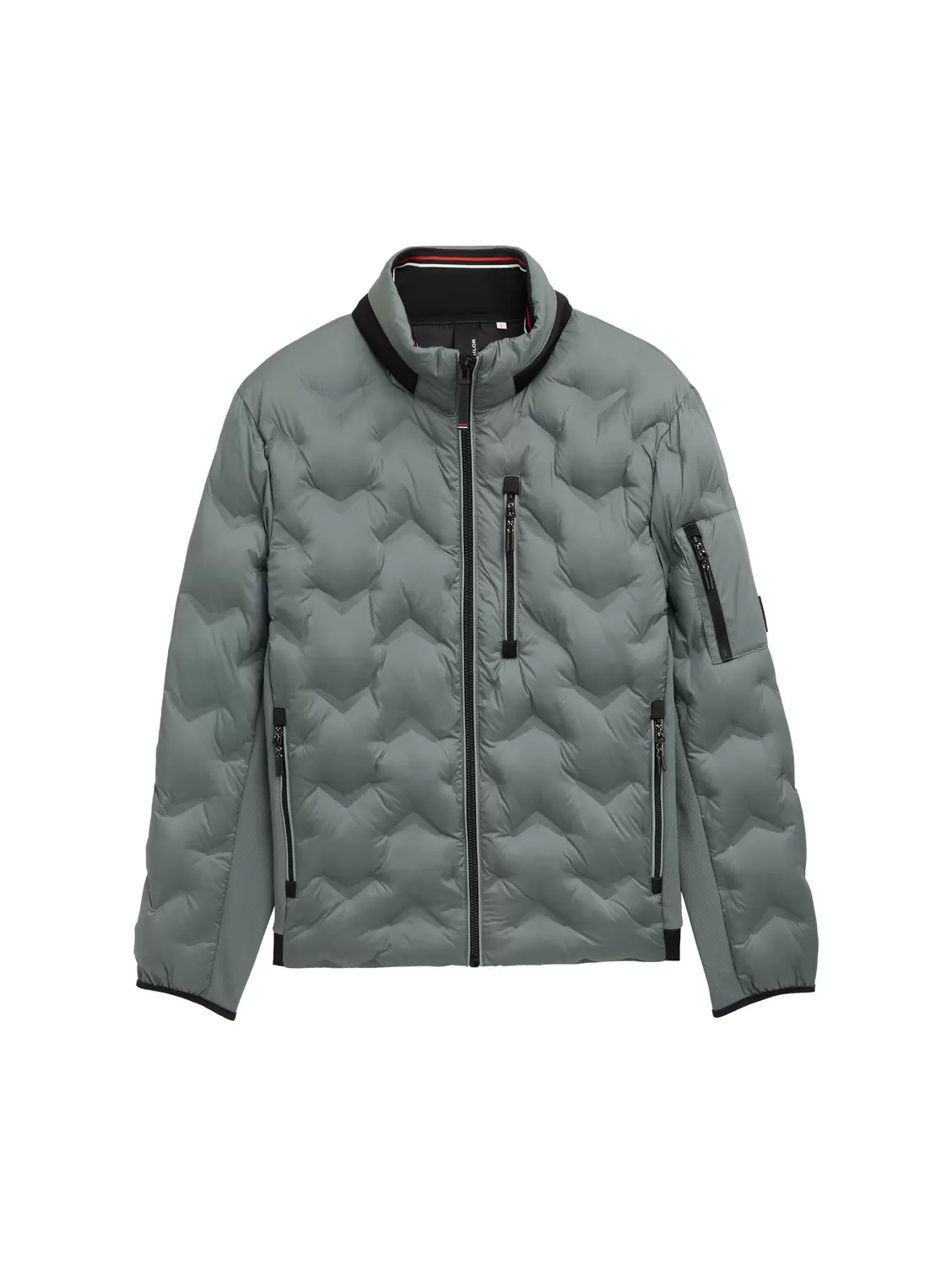 Hybrid Steppjacke mit verstaubarer Kapuze