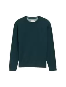 basic crewneck knit - 21545/sapphire green melange