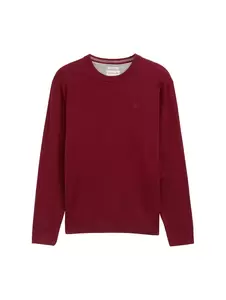 Basic Strickpullover aus Baumwolle
