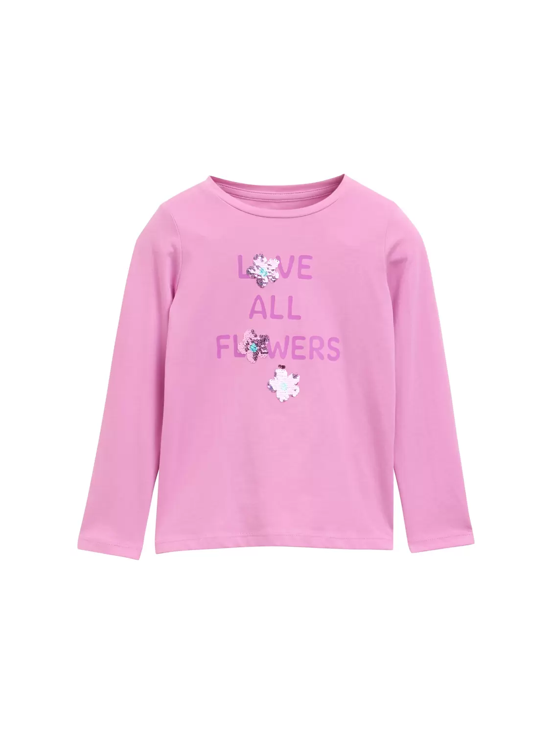 Langarmshirt mit Wendepailletten