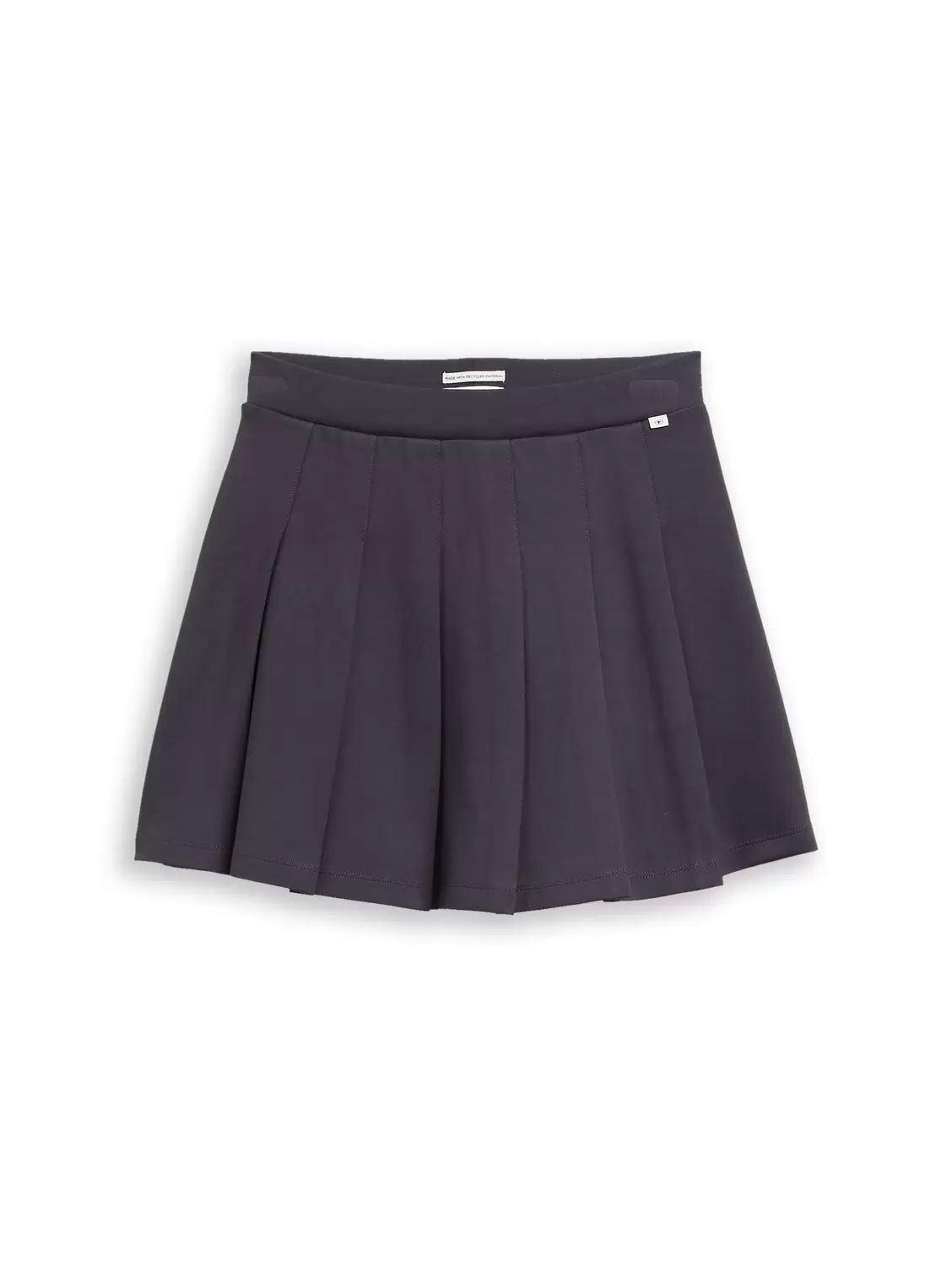 pleated interlock skirt - 29476/coal grey