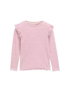 Ripp Langarmshirt mit Streifenmuster
