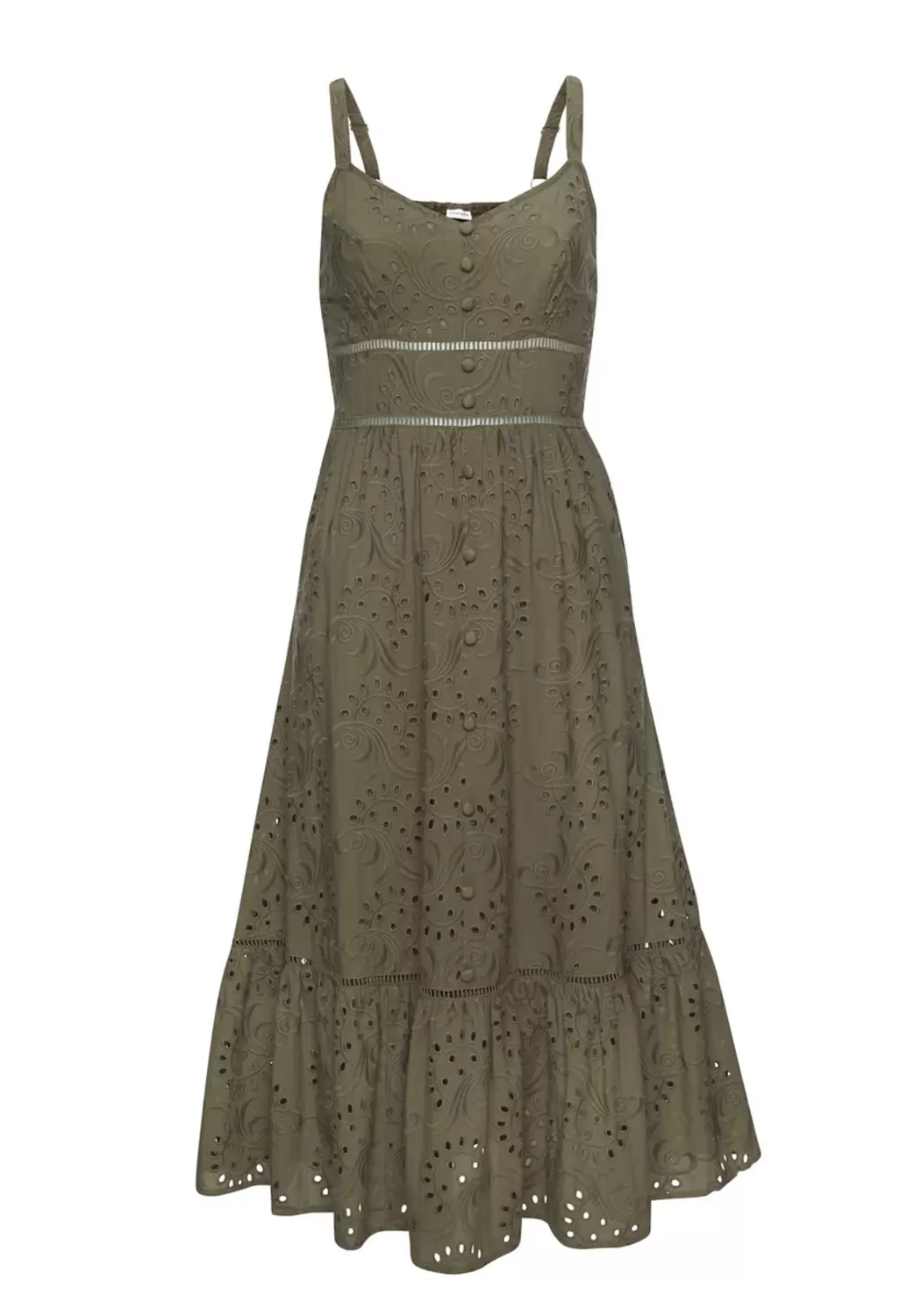 Midikleid - 686/khaki