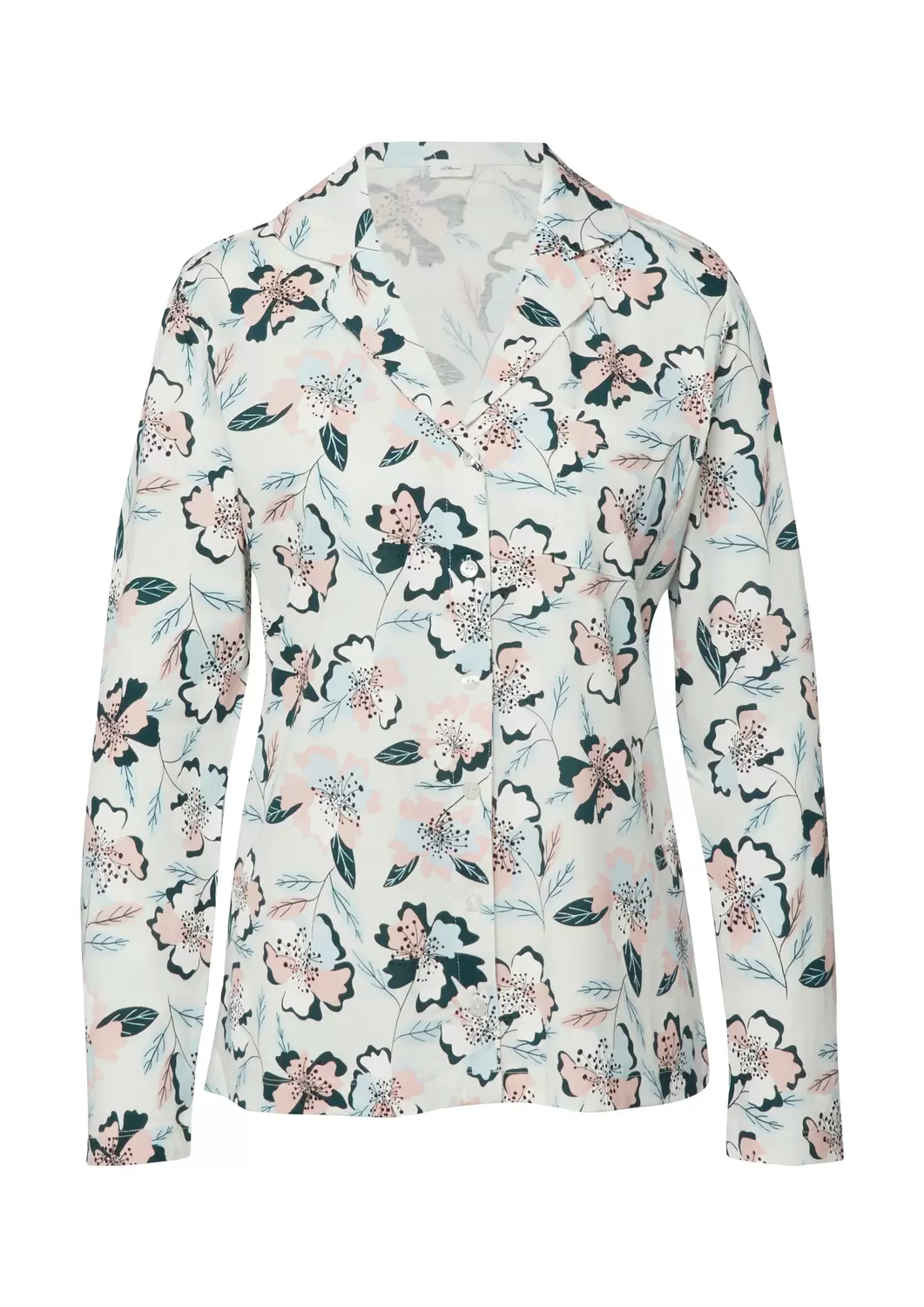 s.O Classic Shirt Perfect Nights - 24572/flower ao