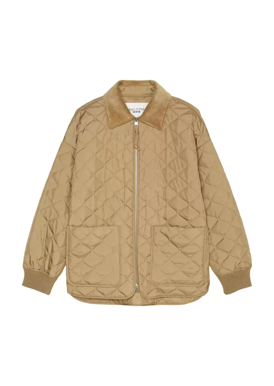 Steppjacke mit Cordkragen relaxed