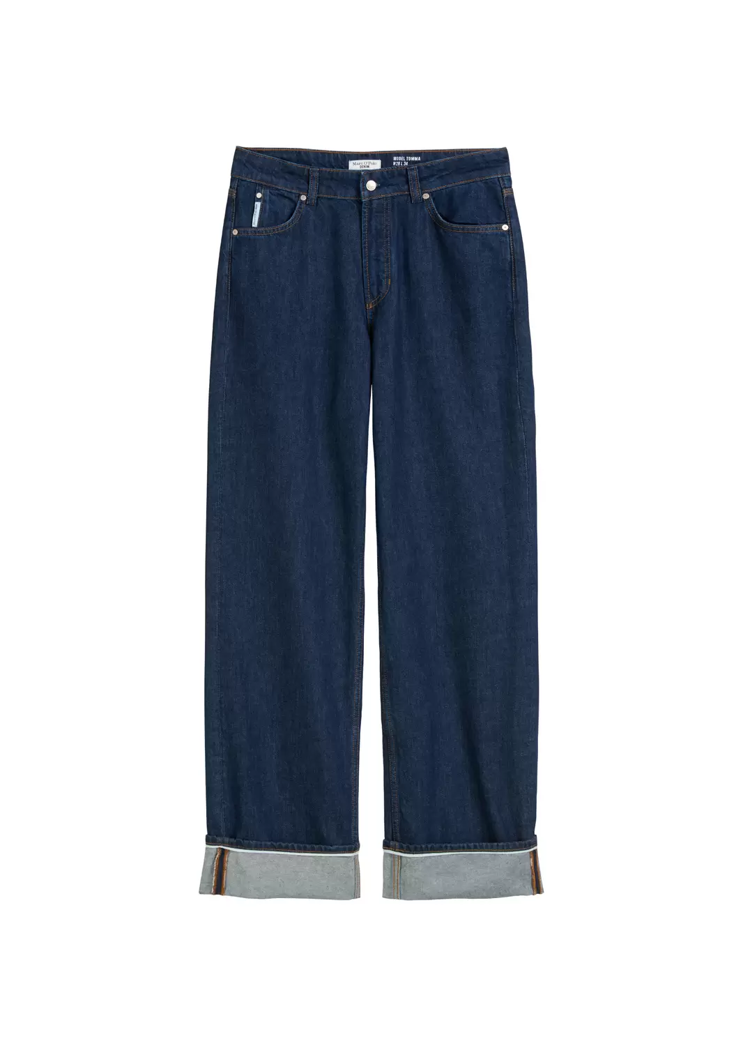Denim Trousers, High Waist, Wide Le female