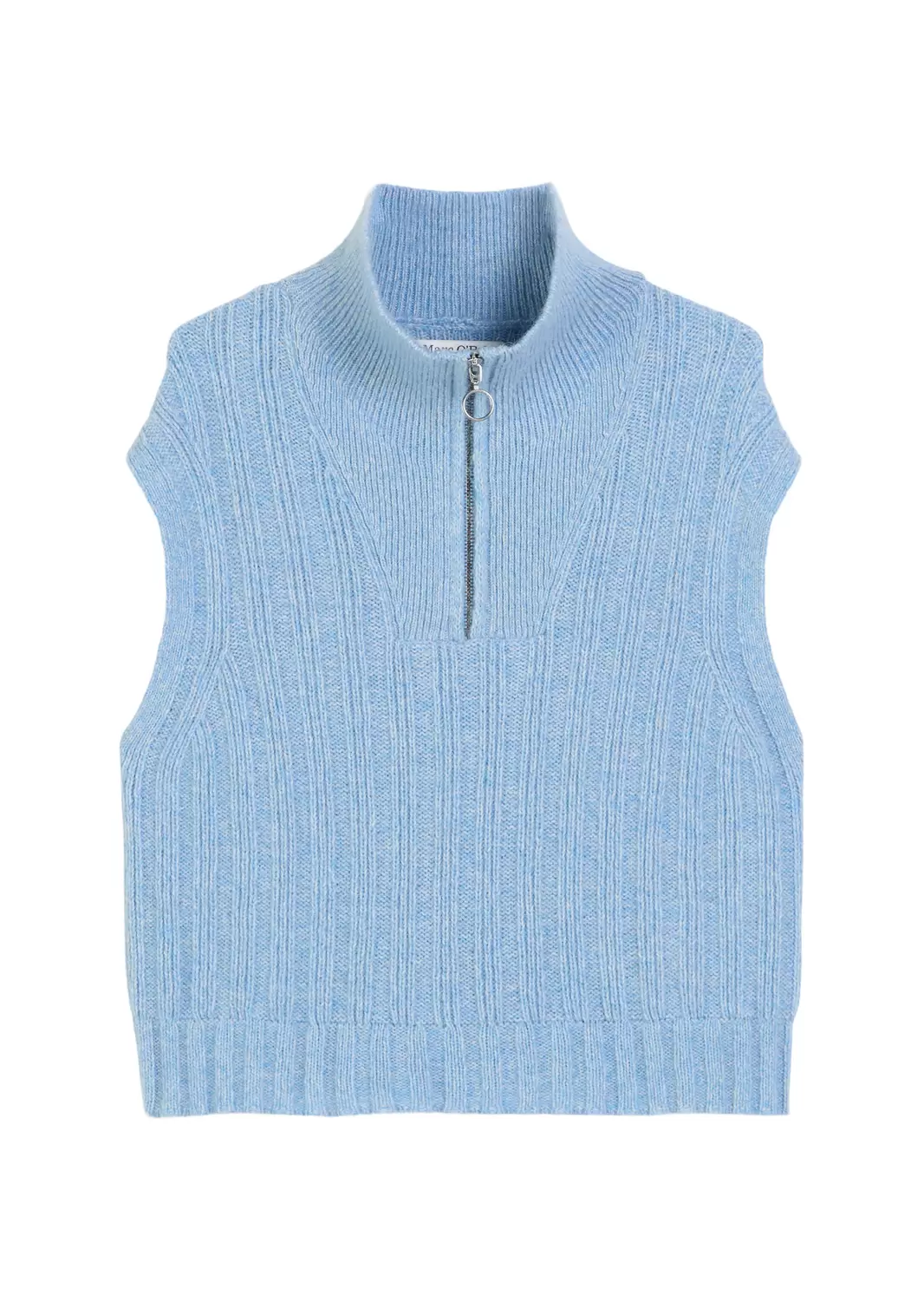 Knit Pullunder, Sleeveless, Zipper female