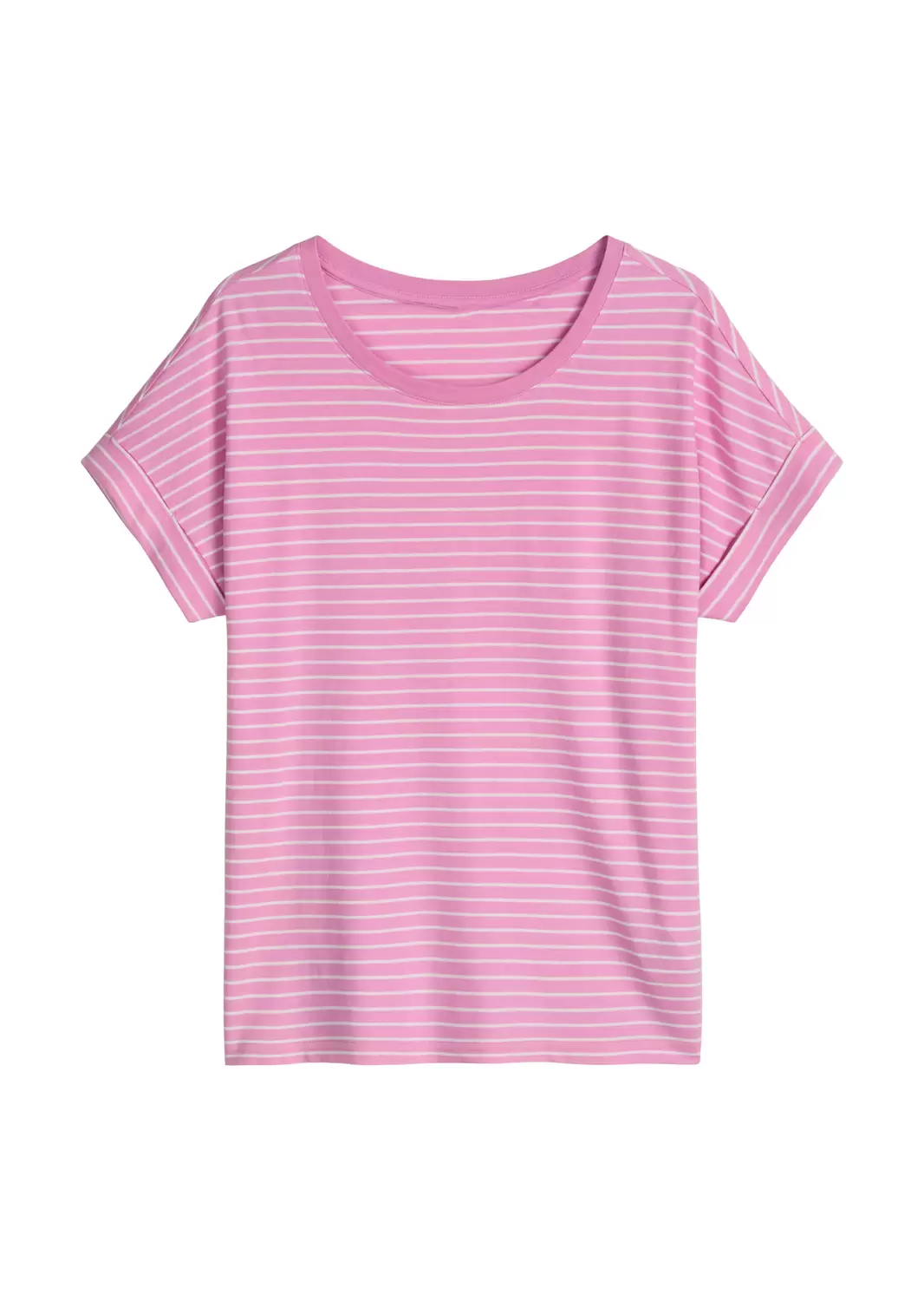 T-shirt, SSL, C-Neck, Turn-Up Sleev female