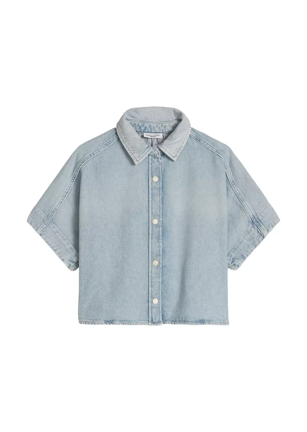 Denim Blouses Shortsleeve, Kent Col female