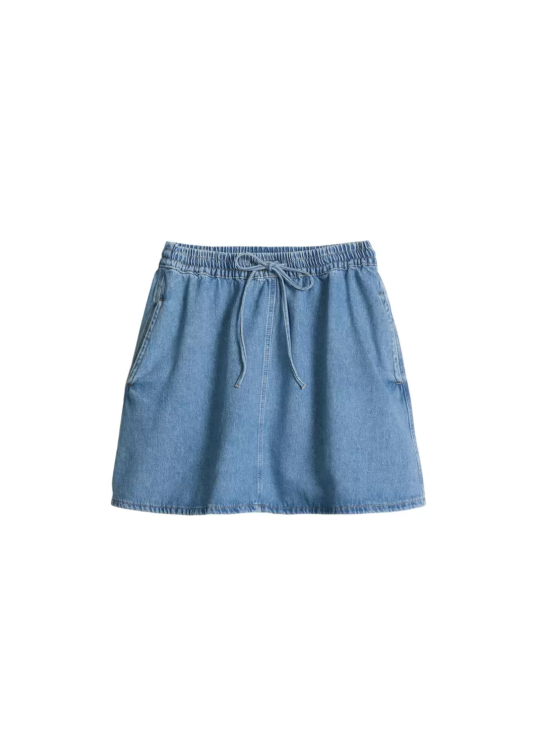 Denim Skirts, Mini Length, High Wai female