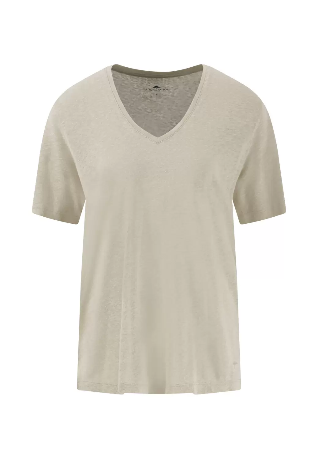 V-SHIRT V-NECK LINEN female
