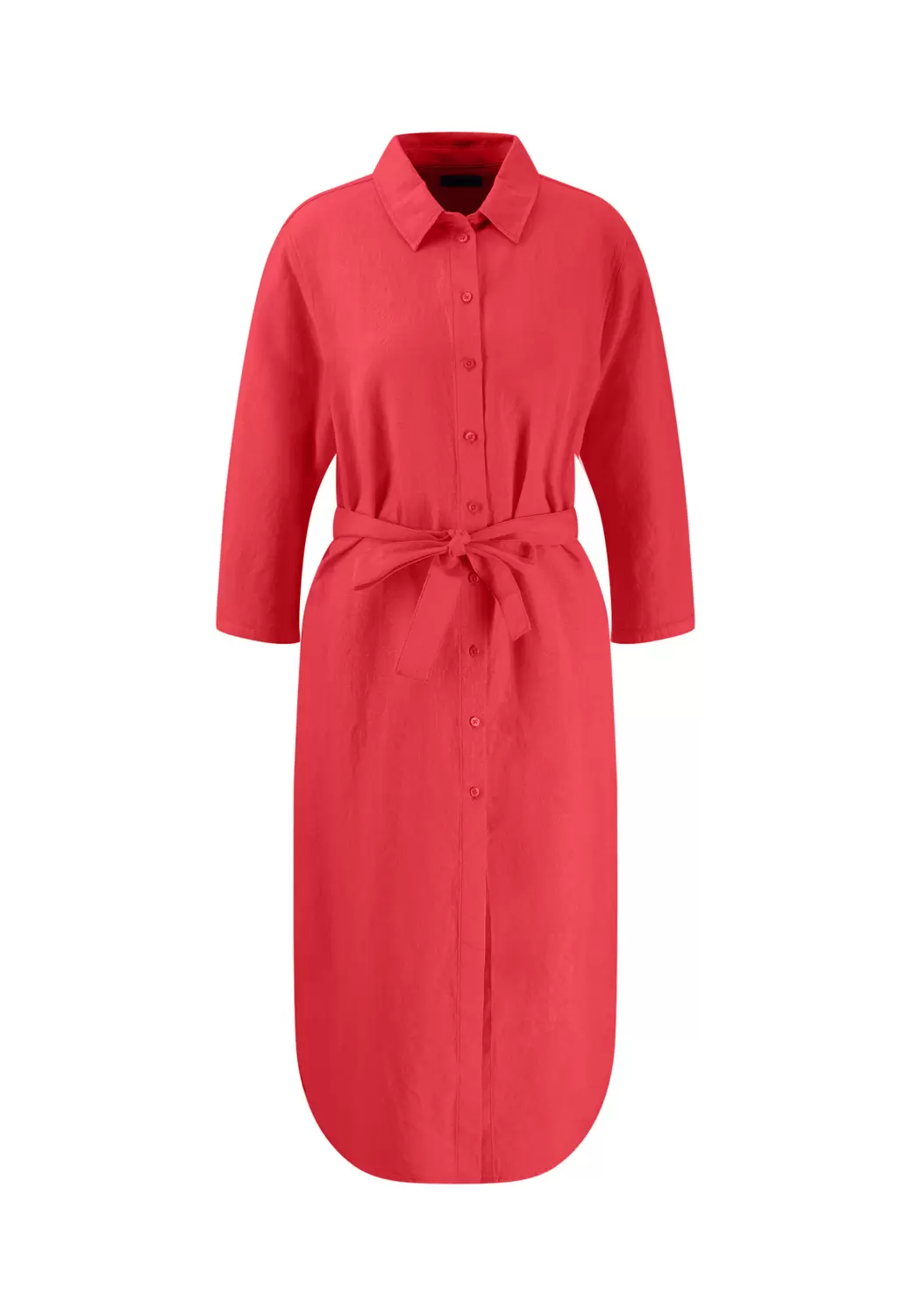DRESS 3/4 SLEEVE LINEN MIX female
