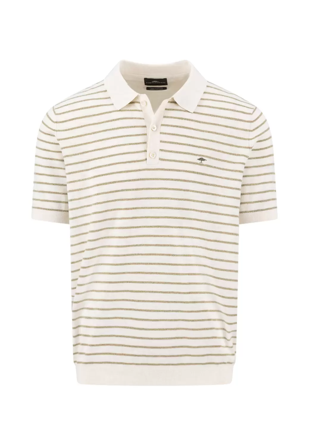Polo, striped, Cotton Linen