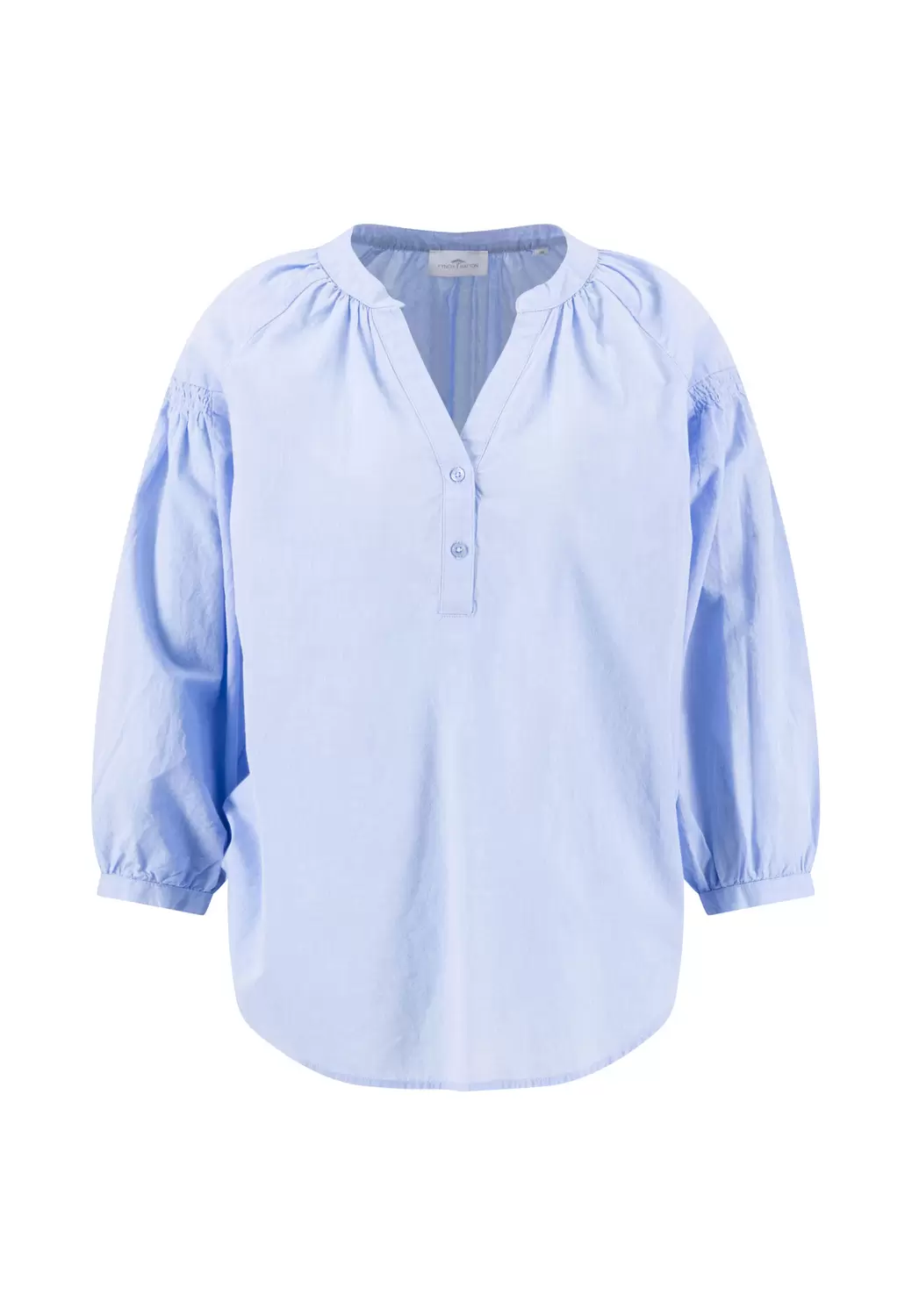 BLOUSE RUFFEL CHAMBRAY