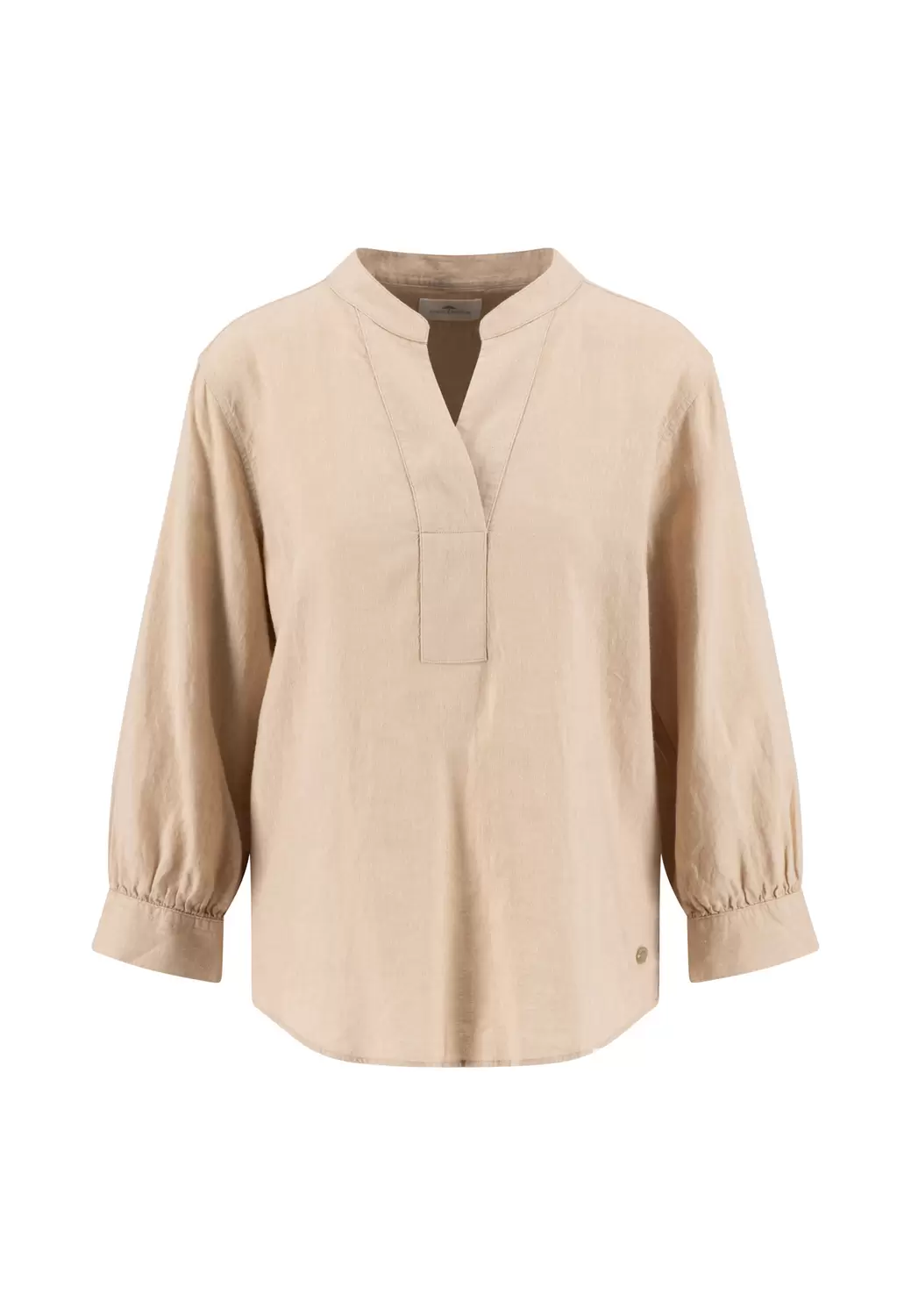 BLOUSE 3/4 TUNIC LINEN MIX CHAM