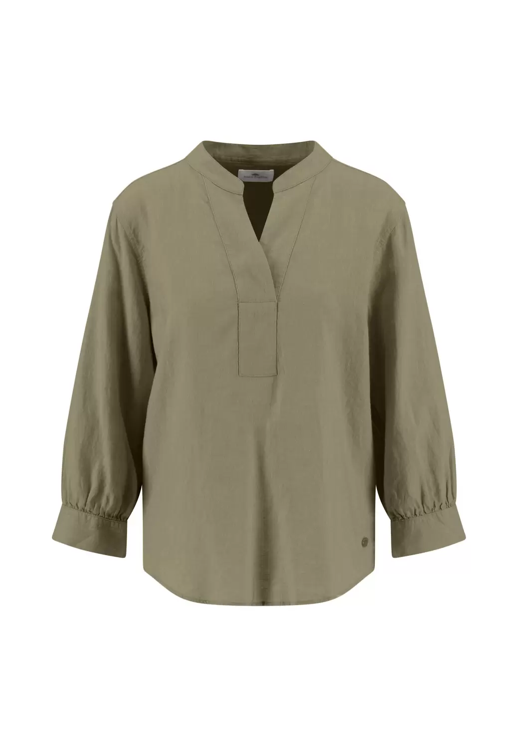 BLOUSE 3/4 TUNIC LINEN MIX CHAM