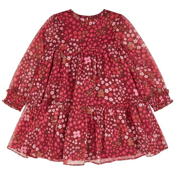 Md.-Kleid - 413/DARK CHERRY AOP