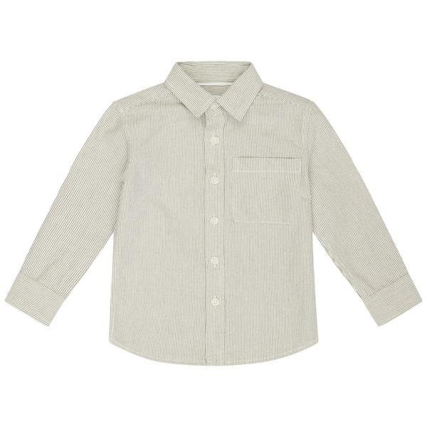 Kn.-Hemd - 805/DARK GRAPHITE STR.