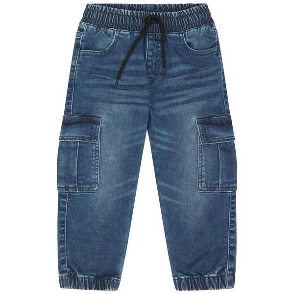 Kn.-Cargo-Jogg Denim - 642/MID BLUE DENIM