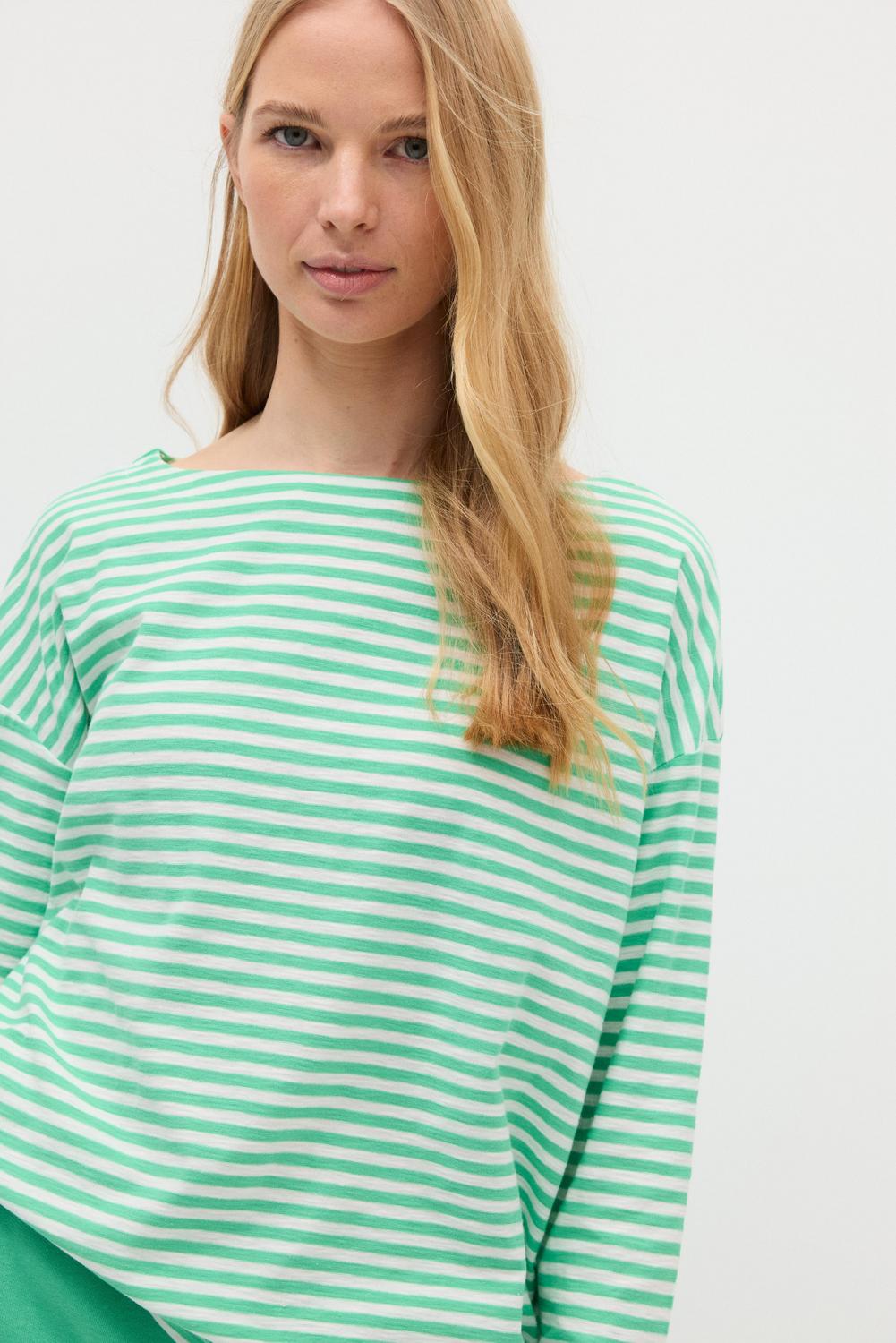 Striped loose fit Longsleeve female